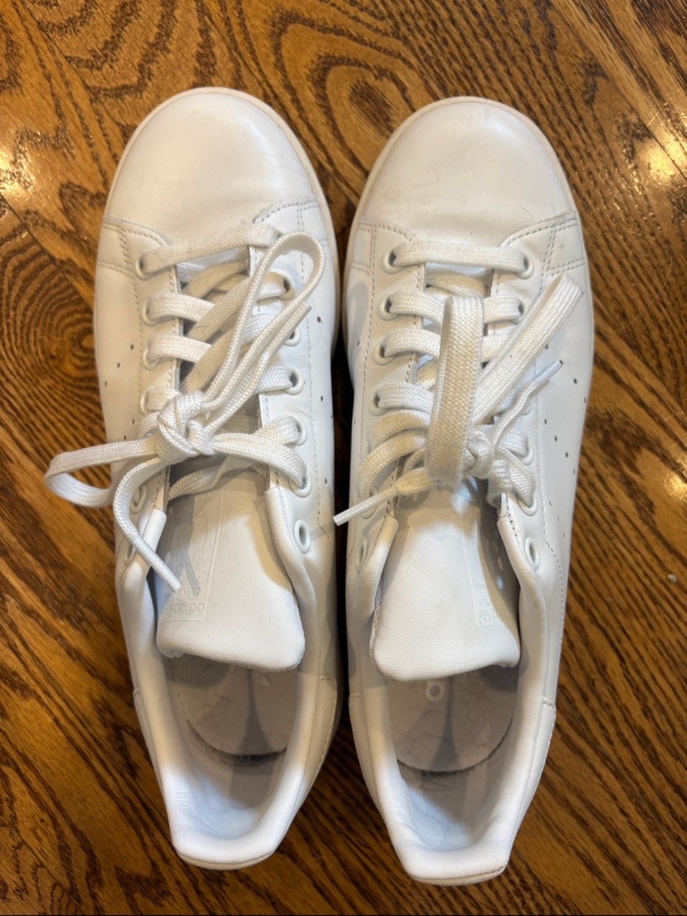 adidas Stan Smith White Leather Low-Top Sneakers